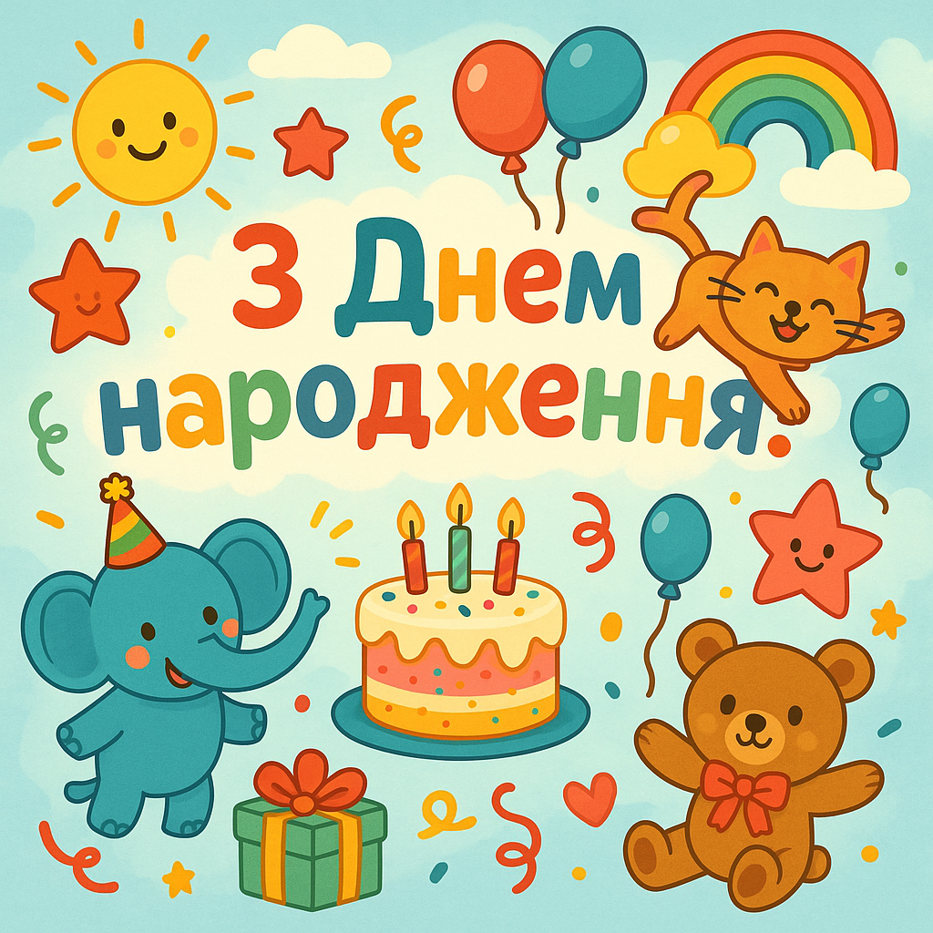 Привітання з Днем народження