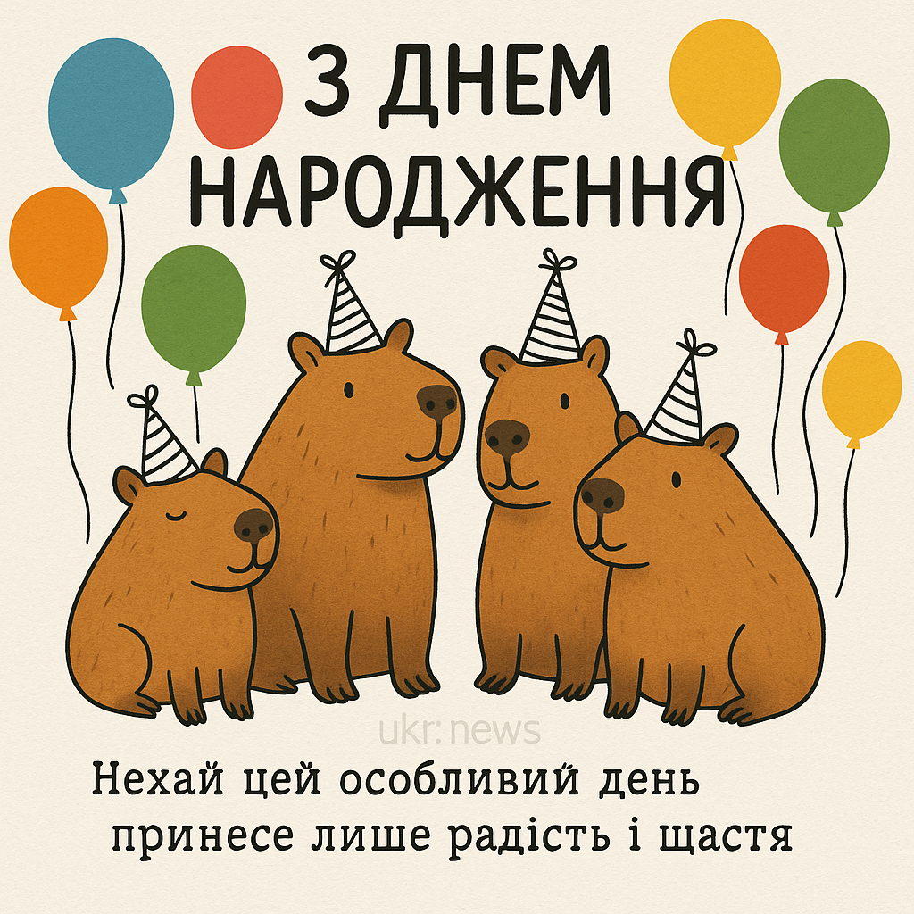 Привітання з Днем народження