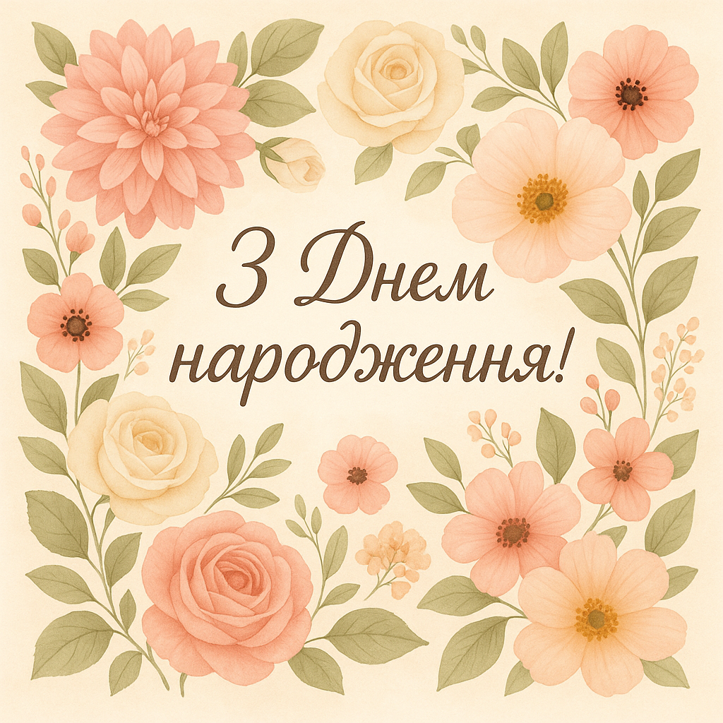 Привітання з Днем народження