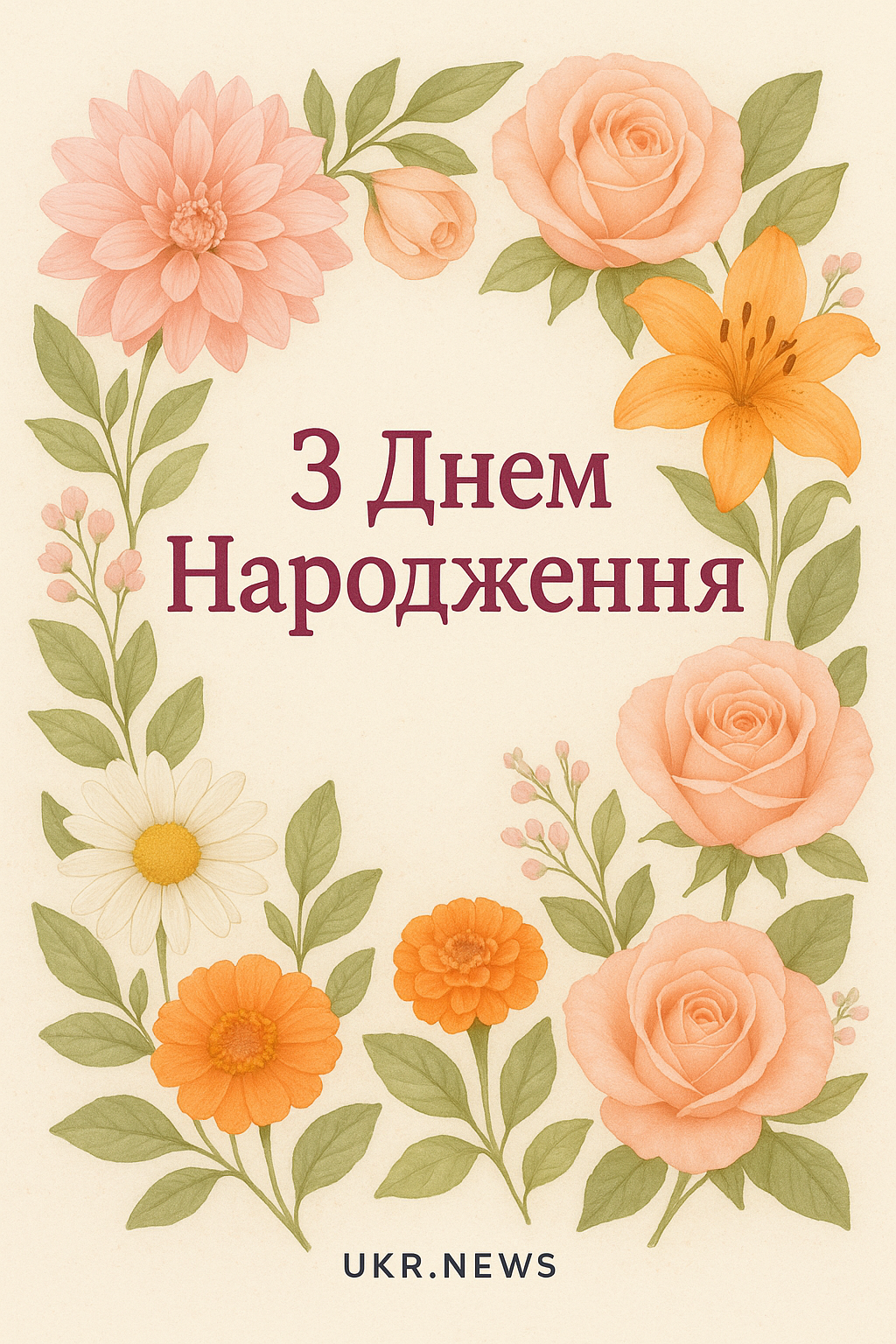 Привітання з Днем народження