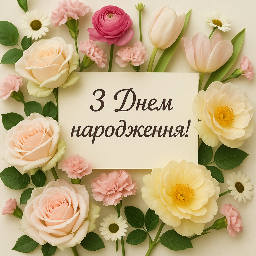 Привітання з Днем народження